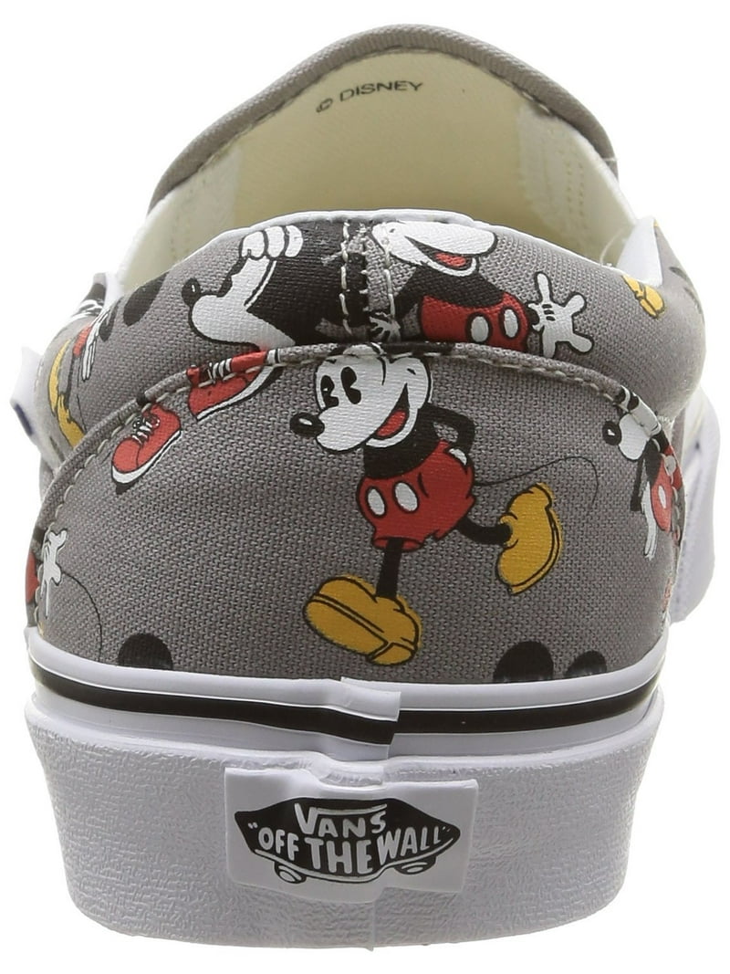 Vans Slip-On Disney Mickey Mouse Frost Grey Low Top Canvas Skateboarding Shoe - 11M / 9.5M - Walmart.com