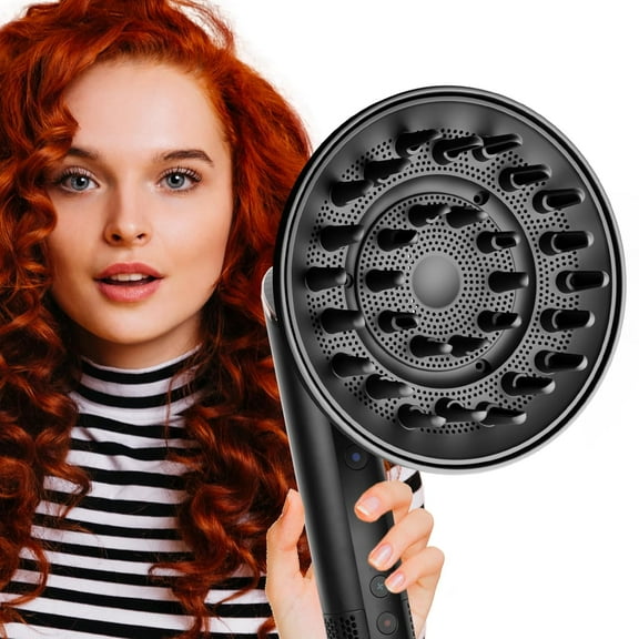 Hemvt Compatible with FlexStyle Diffuser Attachment, Large 6" Bowl for Faster Drying, Professional Hair Diffuser for Wavy, Curly, Coily Hair, Reduces Frizz & Boosts Volume