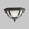 thumbnail image 2 of 9848RZ Kichler Lighting Salisbury - 2 light Outdoor Flush Mount - 13.5 inches wide-Rubbed Bronze Finish, 2 of 2