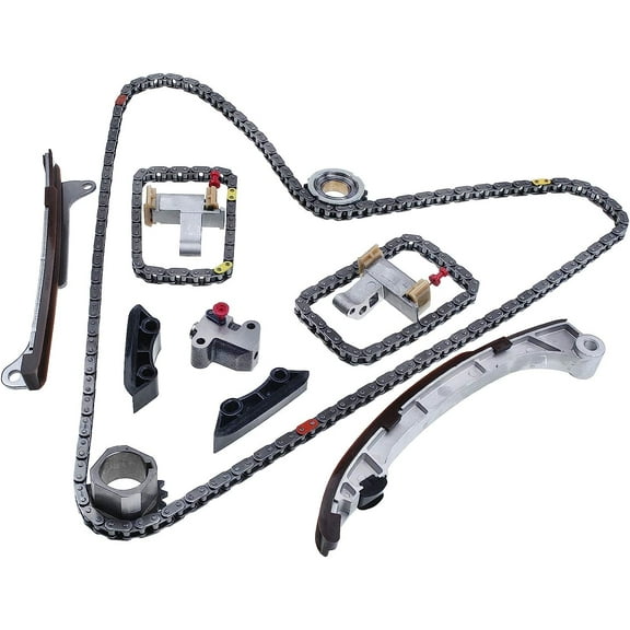 A-Premium Engine Timing Chain Kit W/Tensioner & Sprockets & Guides [fits DOHC, 6Cyl 4.0L] Compatible with Toyota 4Runner 03-09, FJ Cruiser 07-09, Tacoma 05-15, Tundra 05-10, Replace# 9-5622, 9-5623