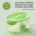 thumbnail image 2 of Fuente de Agua para Mascotas Mejorada, Dispensador Automático de Agua USB para Perros y Gatos, Bomba de Circulación Silenciosa con 3 Filtros, 2,4 L., 2 of 10