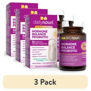 (3 pack) Daily Nouri Hormone Balance Probiotics for Women | Hormone Balance for Women | PMS, Hormonal Acne, & Bloating Support | 7 Clinically Studied Strains + Omega | 30-Day Supply