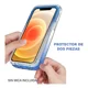thumbnail image 4 of Funda 2 En 1 Rudo Para Modelos Motorola Bicolor Transparente, 4 of 7