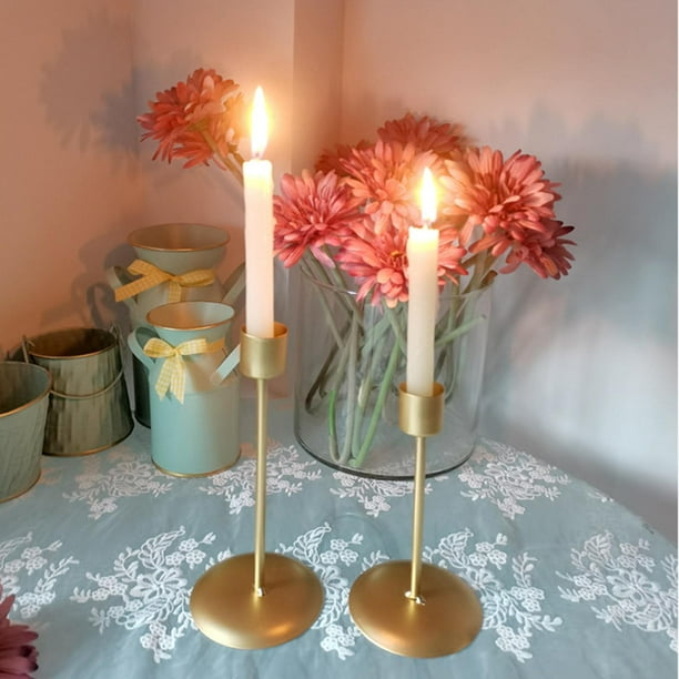 Brass Chamberstick Tapered Candle Holder/ Altar Decoration /vintage Candle  Holder 