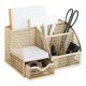 thumbnail image 1 of Blu Monaco Designer Organizador de escritorio de metal dorado  Organización de escritorio para accesorios de oficina  Suministros lápices y soporte para bolígrafos para escritorio  Lindos accesorio, 1 of 3
