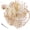 Khaki Apricot, variant on Fascinators Hat Flower Mesh Ribbons Feathers on a Headband and a Clip Tea Party Headwear for Girls and Women