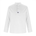 thumbnail image 5 of Mqqzkk Mens Long Sleeve 1/4 Button Up Shirt Crew Neck Summer Fashion Dress Shirts Casual Business Golf Daily Tops, 5 of 6