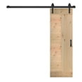 thumbnail image 3 of L Series 30in. X 84in. Unfinished Finished DIY Knotty Pine Wood Sliding Barn Door With Hardware Kit, 3 of 5