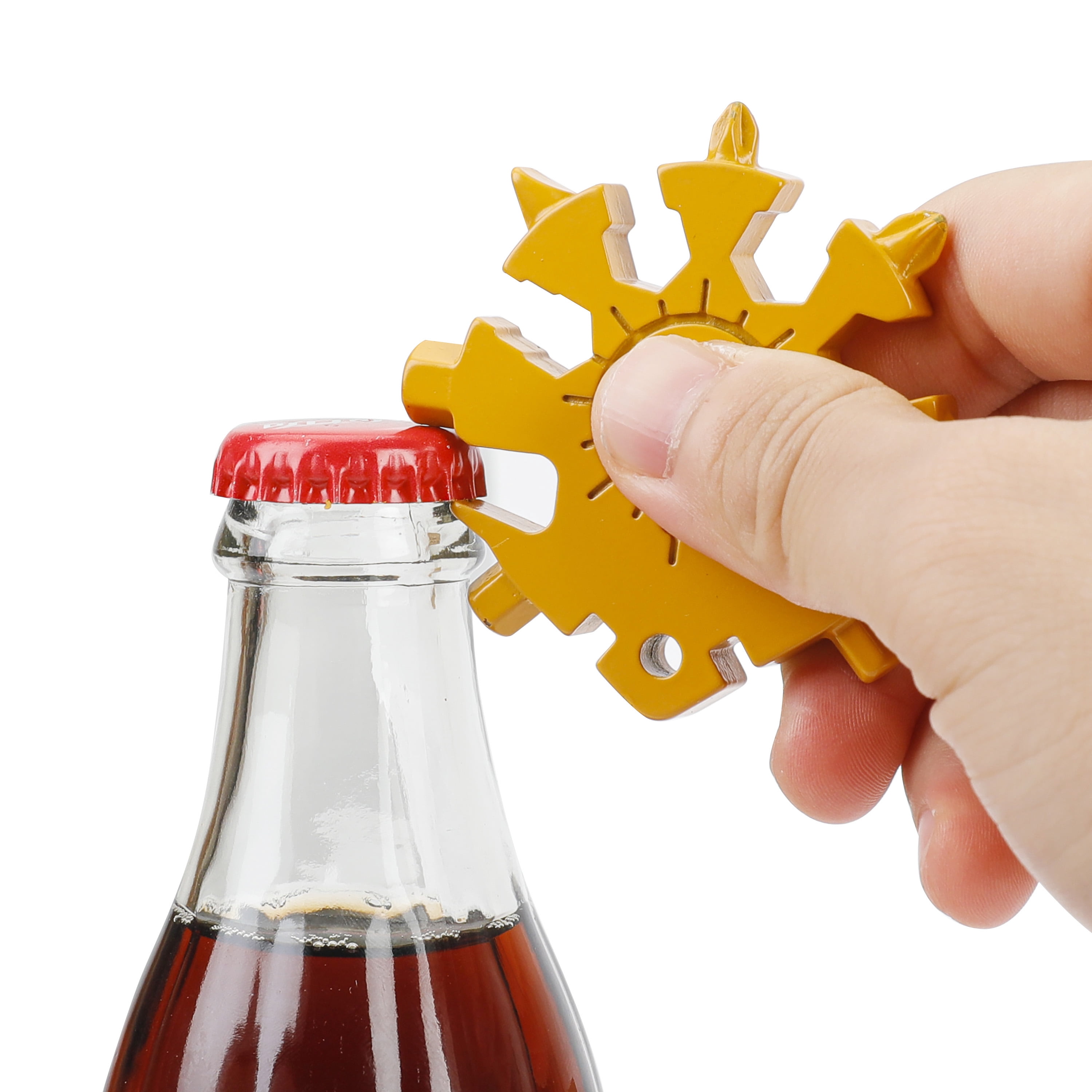 Hyper Tough 2-Pack 18-in-1 Snowflake Shape Multitool, Red and Yellow, Model 42198