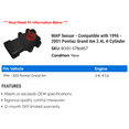 thumbnail image 2 of MAP Sensor - Compatible with 1996 - 2001 Pontiac Grand Am 2.4L 4-Cylinder 1997 1998 1999 2000, 2 of 2