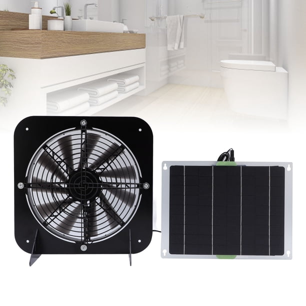 Ventilador Con Energía Solar, Caja Fuerte Del Panel Solar Del Equipo 10W De La Fan Del Panel Solar De La Fan De 13 Pulgadas Para El Sitio Del Almacén