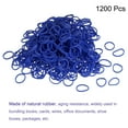 thumbnail image 3 of Uxcell Rubber Band Blue Stretchable Rubber Elastic Band 0.5inch Dia with S-Clips for Home Office, Pack of 1200, 3 of 5