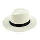 thumbnail image 1 of Sombreros para el sol para hombre, sombrero Panamá de ala ancha, sombrero de playa, sombreros de paja para hombre, protección solar, sombreros Fedora plegables para hombre., 1 of 8