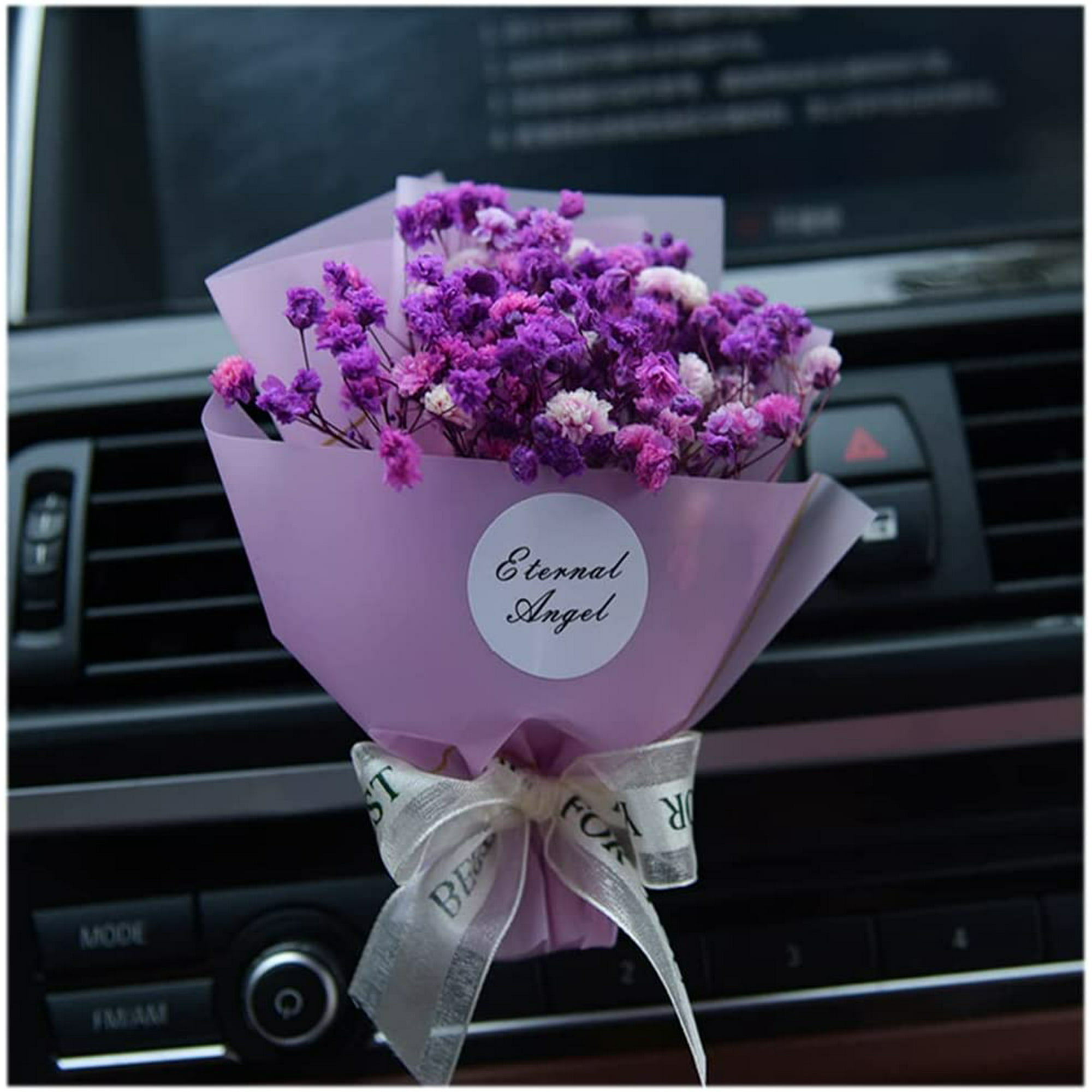 SUZH-u Clip d'aromathérapie de voiture de gypsophile de fleurs séchées,  clip de voiture de bouquet de fleurs sèches de gypsophile, désodorisant de  voiture, clips d'aération de voiture pour femmes, | Walmart Canada