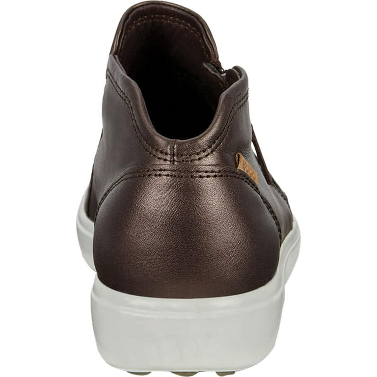Women s ECCO Soft Low Cut Zip Bootie Shale Metallic Nubuck 35 M