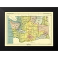 thumbnail image 2 of Hoen 18x14 Black Modern Framed Museum Art Print Titled - Washington - Olympia - Hoen 1896, 2 of 5