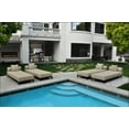 thumbnail image 2 of Volantes Outdoor Beige Chaise Lounger, 2 of 7