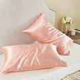 thumbnail image 2 of 2 Pack Satin Super Soft Pillowcase For Hair And Skin,And Cooling Similar To Silk, 2 of 6