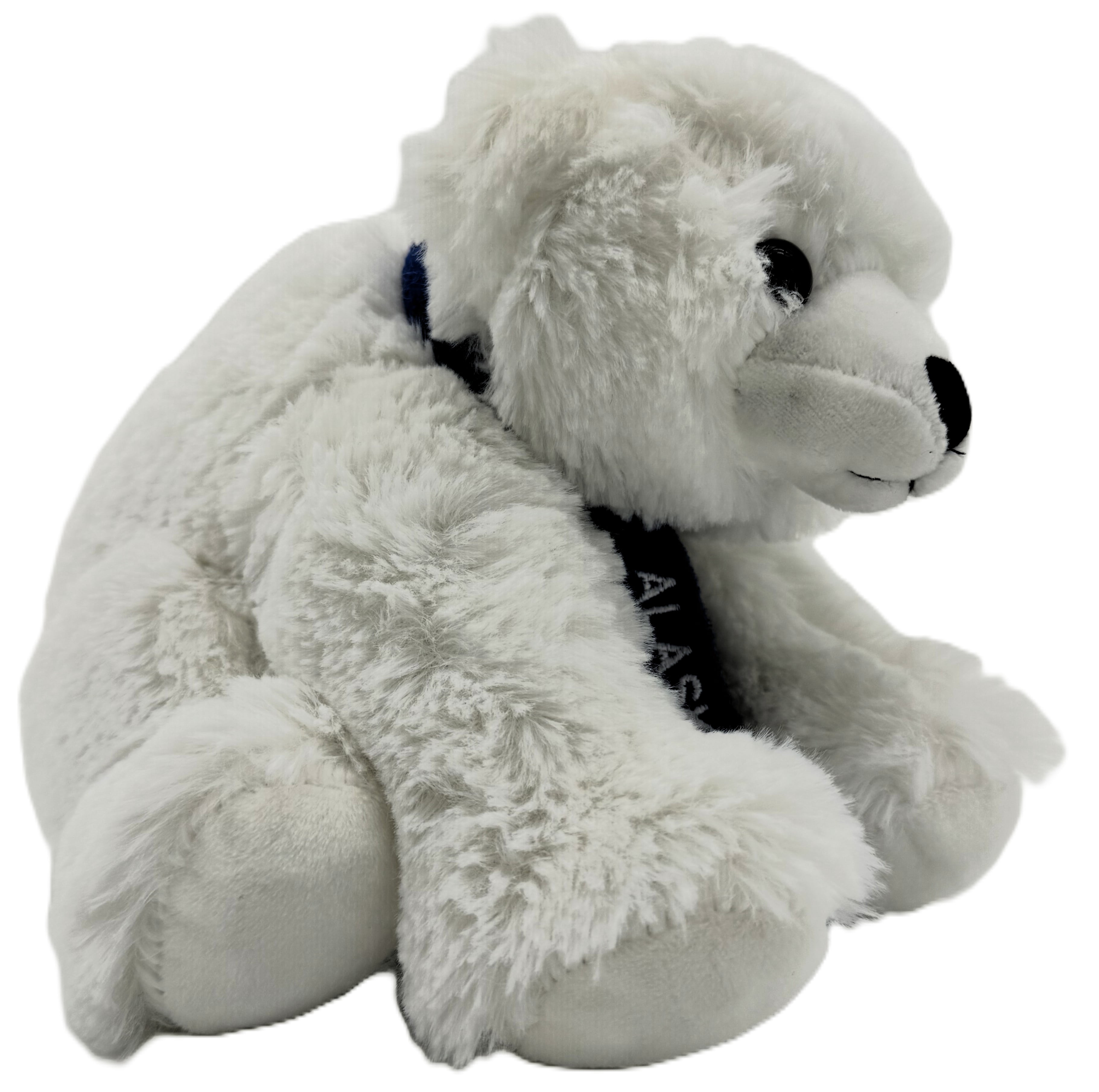 Alaskagift Plush Polar Bear With Scarf