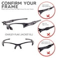 thumbnail image 3 of Walleva Black Mr. Shield Polarized Replacement Lenses for Oakley Flak Jacket XLJ Sunglasses, 3 of 8