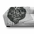 thumbnail image 3 of Dessert Soft Flannel Fleece Throw Blanket, Creative Spoon Design with Life is Short Eat Dessert First Words, Cozy Plush for Indoor and Outdoor Use, 50" x 70", Black and White, by Ambesonne, 3 of 6