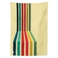 thumbnail image 3 of Ambesonne Rainbow Tablecloth Rectangular Table Cover, Vintage Colorful Strips, 52"x70", Multicolor, 3 of 4