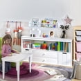 thumbnail image 4 of Yoneston 51.9" Kids Toy Storage Cabinet with 4 Drawers, Heavy Duty Toy Chest Bookshelves for Children's Playroom Bedroom, White, 4 of 9
