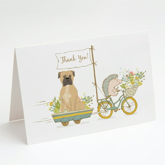 Mastiff Greeting Cards and Envelopes Pack of 8