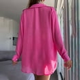 thumbnail image 5 of Zpanxa Bathing Suit Cover up for Women Swimsuit Smock Loose Beach Sun Protection Shirt Set Casual Holiday Bikini Smock Hot Pink XL, 5 of 5