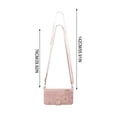 thumbnail image 3 of ZZkhGO Versatile Leather Handbag, Hanging Strap Backpack with Carrying Handle Card Slot, Convertible Purse for Daily Commute Travel Office, Pink, 3 of 7