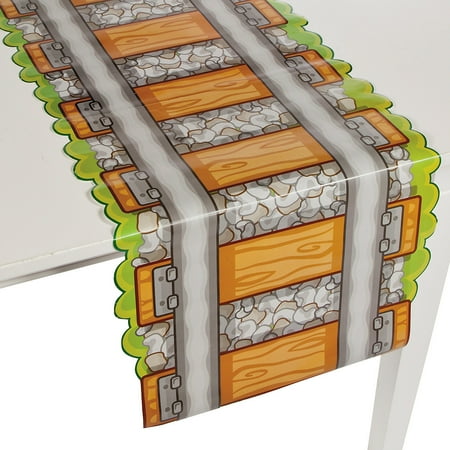 

Fun Express Railroad Train Track Paper Party Tablecloth Table Runner
