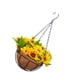 thumbnail image 5 of Ramo de flores artificiales en cesta colgante. Arreglo floral artificial. Estilo B, 5 of 9