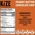 thumbnail image 2 of KiZE Life Changing Bar, Peanut Butter Chocolate Chip, 6 ingredients, Dairy Free, Gluten Free, 1.5oz Bar (10 count), 2 of 8