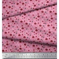 thumbnail image 3 of Soimoi Pink Rayon Fabric Flower Artistic Print Fabric by the Yard 42 Inch Wide, 3 of 3
