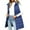 Blue, variant on Yigetop Vest for Women Long Puffer Vest Women 2025 Winter Warm Quilted Sleeveless Vests Puffy Zip Up Fall Coat Outerwear Womens Puffer Jacket Black L