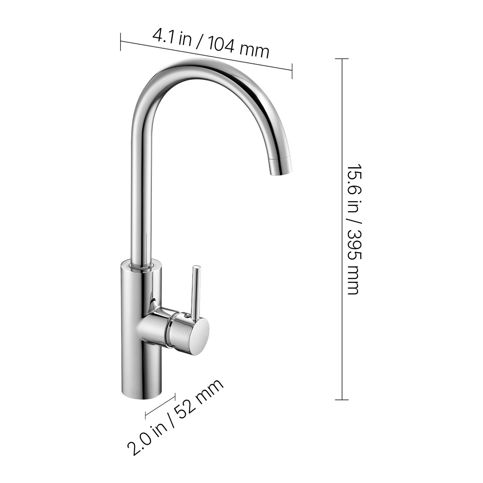 Touchless Bathroom Sink Faucet Infrared Sensor Automatic Hot/Cold Water Stainless Steel for Home Office Hotel