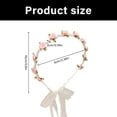 thumbnail image 3 of Stylish Plastic Headwear Bridal Party Infants Girls Hair Accessory Pearls Embellished Bowknot Charm Headwear Props, 3 of 9