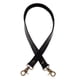 thumbnail image 1 of Bolso bandolera de piel auténtica y lona con asas y correa de repuesto. Negro, 1 of 9