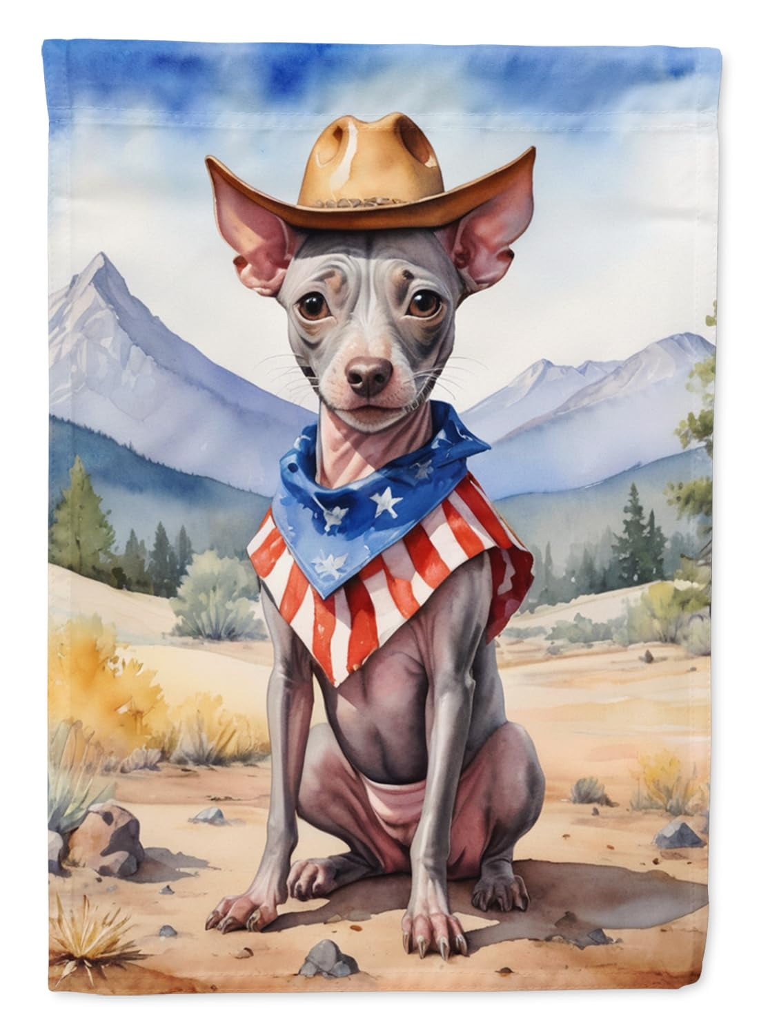 Affenpinscher Cowboy Welcome Garden Flag