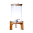 thumbnail image 3 of jifeng Glass Drink Barrel Dispenser Glassware Pitcher Storage Jar Jug Kettle Bucket 8L, 3 of 9