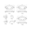 thumbnail image 6 of UltraHC 700 Brake Pad Set, Rear HC7.2042.0.C, Mazda CX-3 2022-2019, 6 of 6