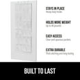 thumbnail image 3 of GORILLA GRIP 24 Pocket Over the Door Shoe Organizer, Clear PVC Pockets, Up to 40 Pounds, Hang on Doors, 2 Pack, White, 3 of 10