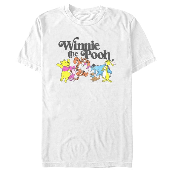Men's Winnie the Pooh Group Logo Graphic Tee White X Large
