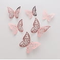 thumbnail image 6 of 72Pcs 3D Butterfly Wall Decor Stickers, Rose Gold Butterfly Decorations 6 Styles 3 Sizes, Butterfly Party Birthday Cake Decorations, Paper Butterflies Wall Decals for Girls, Kids Bedroom, Room Decor, 6 of 9