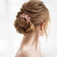 thumbnail image 5 of Peinetas para el pelo con diamantes de imitación y flores de cristal, peinetas para el pelo con diamantes de imitación, accesorios vintage para el pelo para mujeres y niñas, 5 of 5