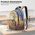 thumbnail image 6 of Jeiento Horse Flowers 17 Inch Schoolbag Set 4-Piece Lunch Bag Pencil Case Water Bottle Holder Lightweight Large Capacity Backpack for Boys Girls Students Back to School, 6 of 7