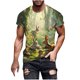 thumbnail image 2 of Tops para hombre, blusas y camisas de manga corta con cuello redondo para hombre, jersey informal con cuello redondo y estampado de Pascua para hombre, camisetas deportivas de manga corta, blusas de p, 2 of 5