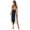 Black, variant on CHICTRY Womens Mesh Sleeveless Lyrical Modern Dance Costume Halter Neck Backless Flowy Dress