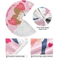 thumbnail image 2 of FMSHPON Valentine's Day Romantic Valentine's Day Kiss Xmas Christmas Tree Skirt Stand Mat for Holiday Party Decoration Indoor Outdoor 48 inches, 2 of 6