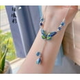 thumbnail image 2 of HOOUN 925 silver butterfly cloisonn é enamel necklace, 2 of 4